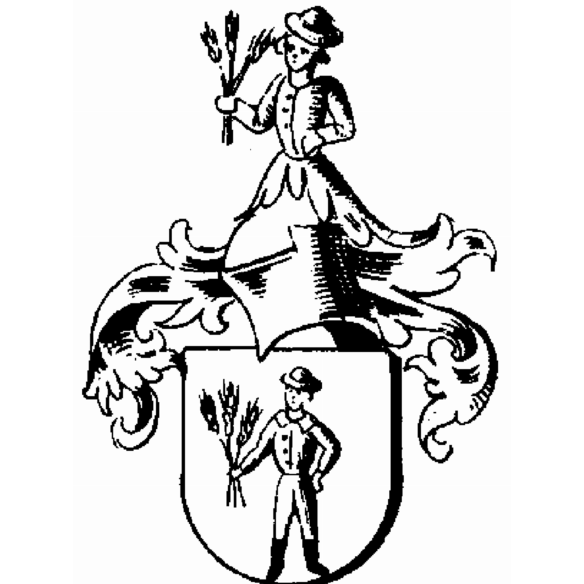 Coat of arms of family Under Dem Berg