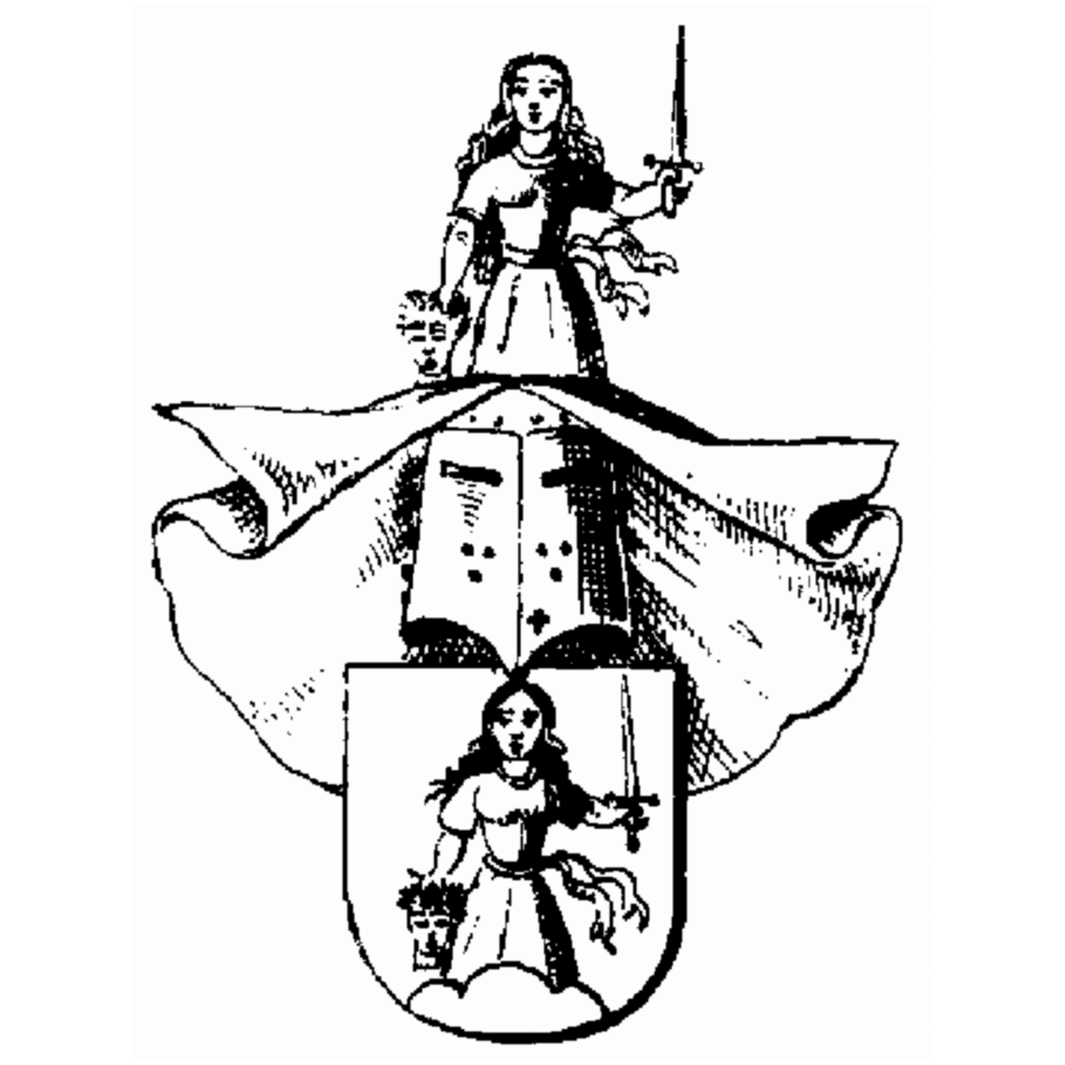 Wappen der Familie Sachßenflur