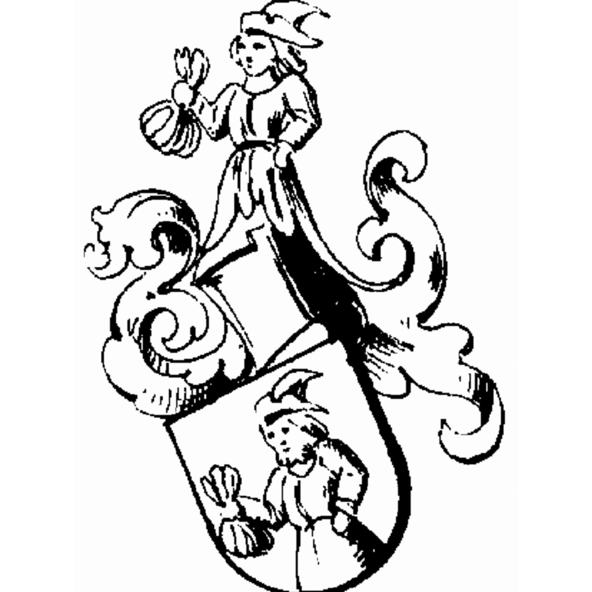 Coat of arms of family Zum Born