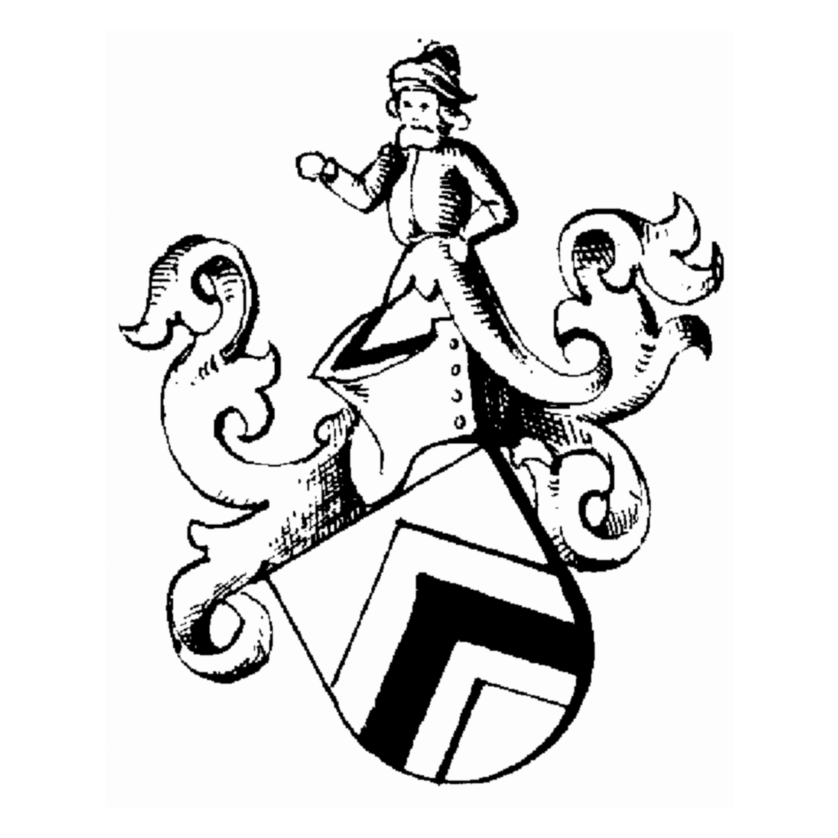 Coat of arms of family Komburg.Rothenburg