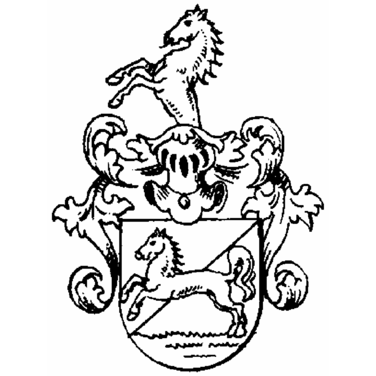 Coat of arms of family Hinder Dem Ofen