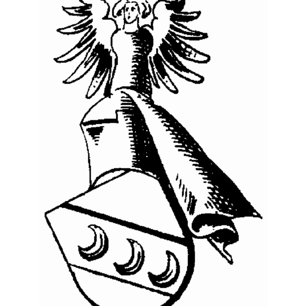 Coat of arms of family Hirschbiel