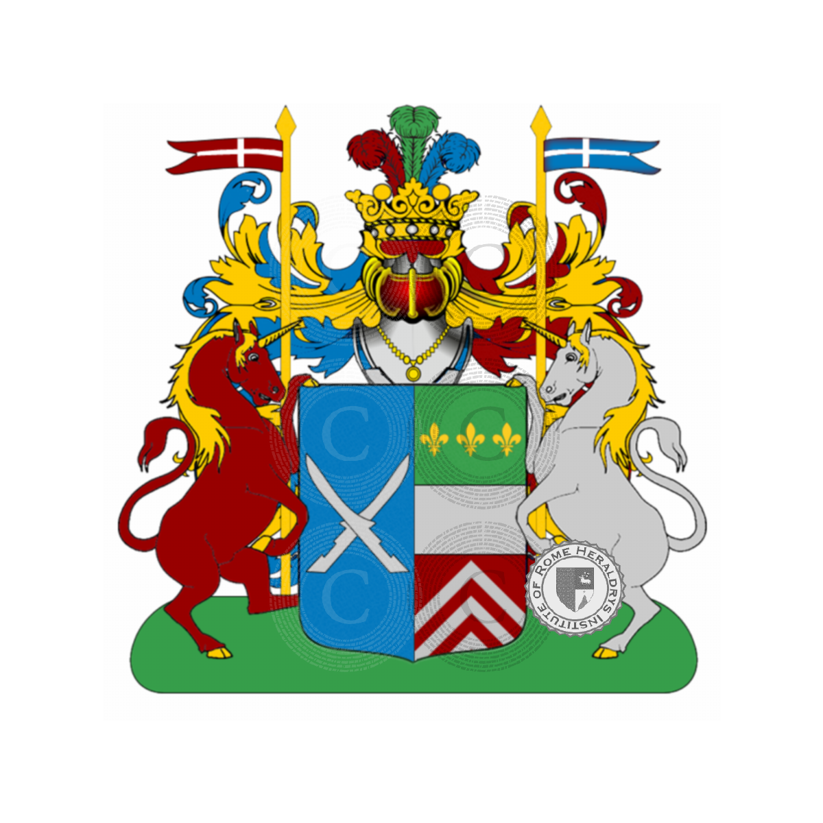 Coat of arms of familyfalci bianconi