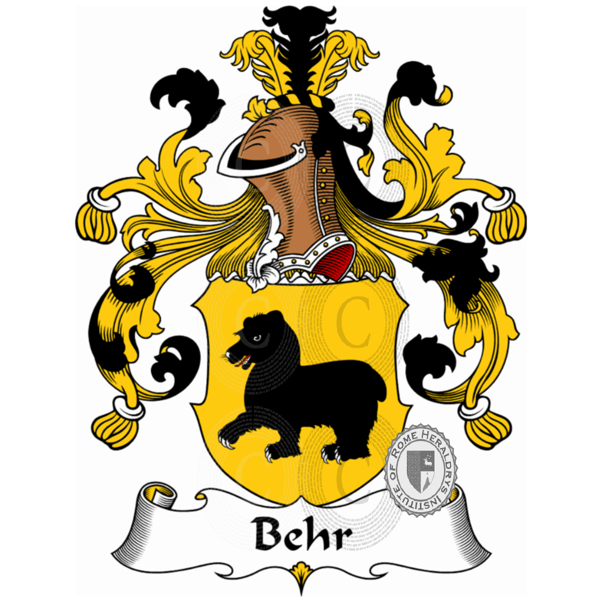 Coat of arms of familyBehr
