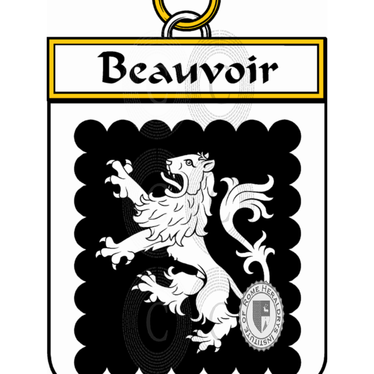 Coat of arms of familyBeauvoir