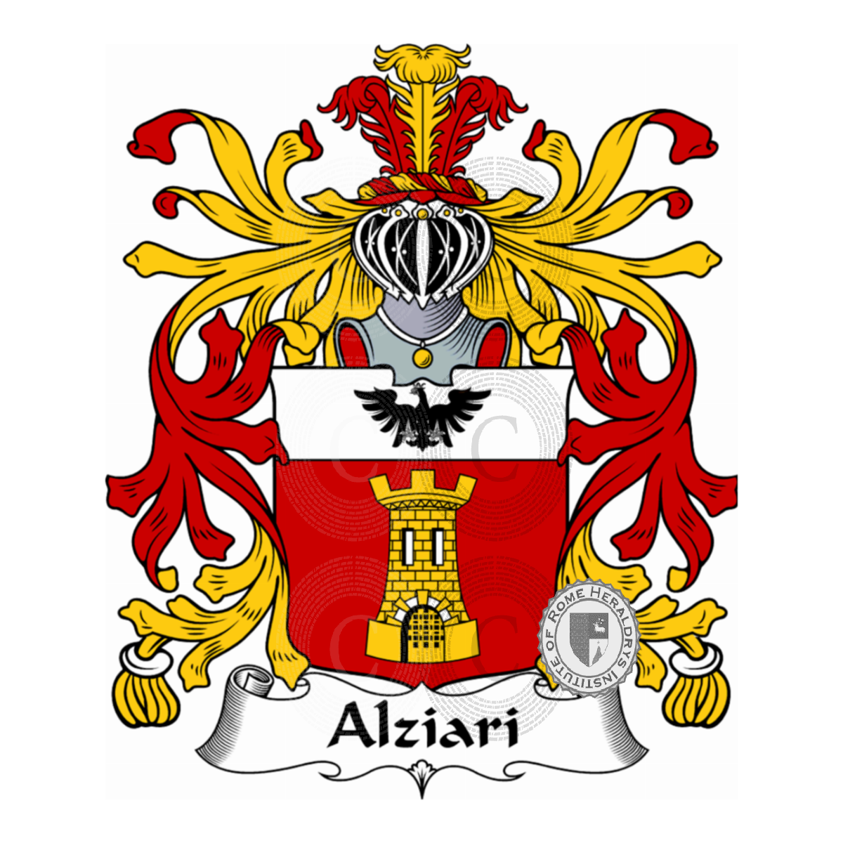 Escudo de la familiaAlziari