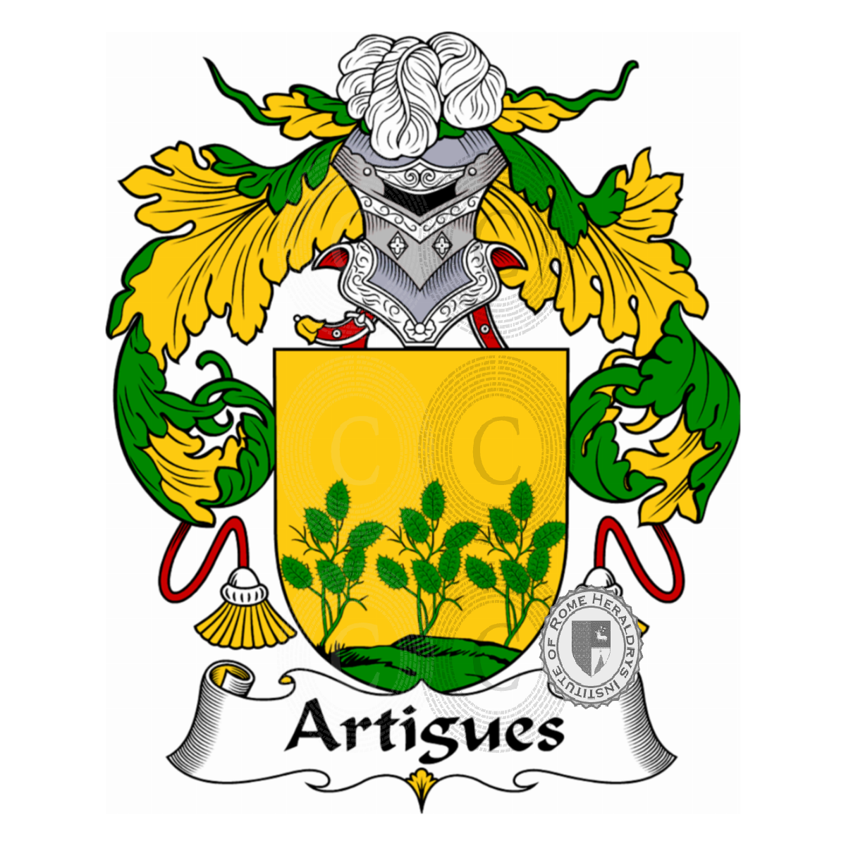 Coat of arms of familyArtigues