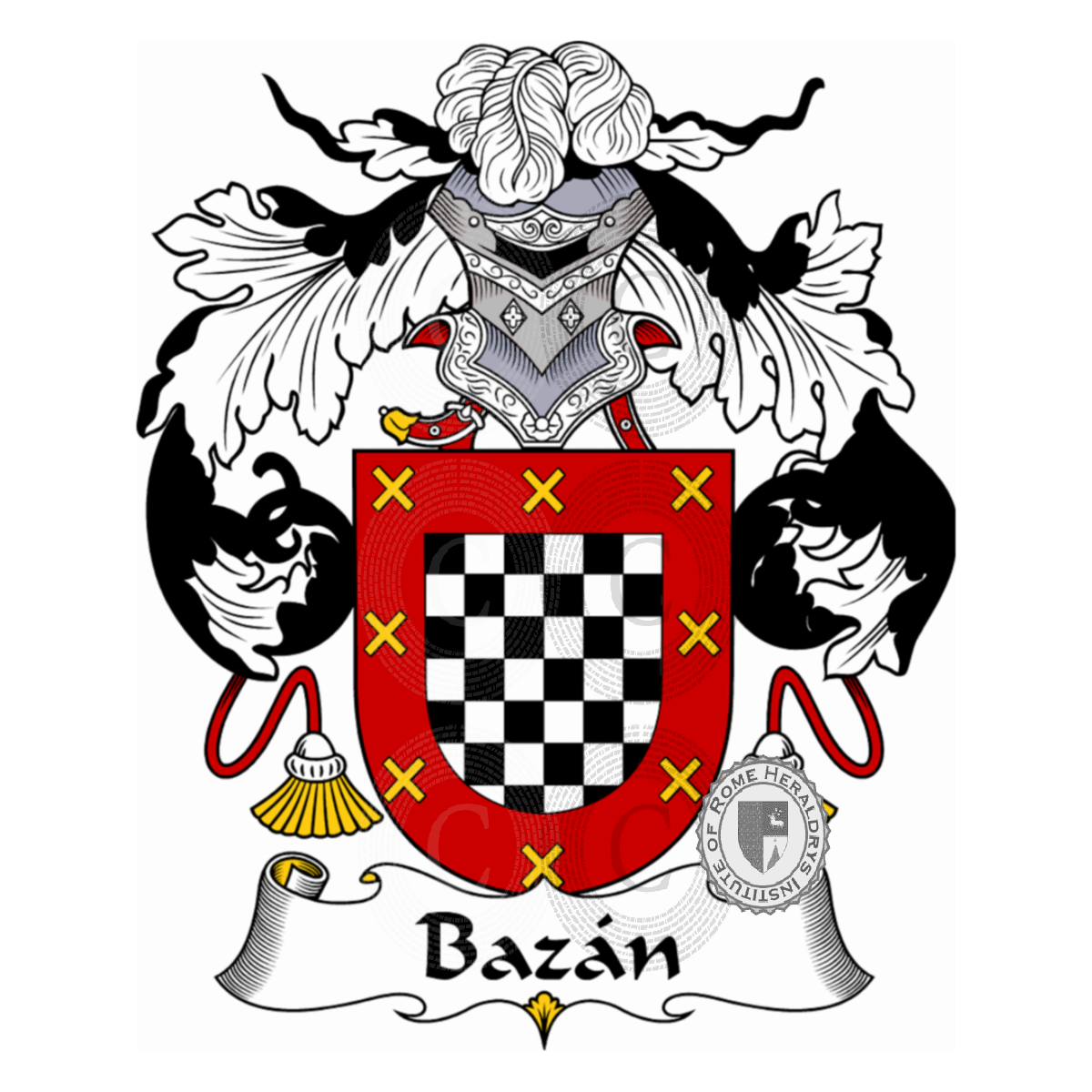 Coat of arms of familyBazán