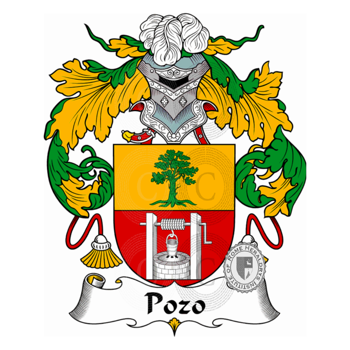 pozo familia heráldica genealogía escudo pozo