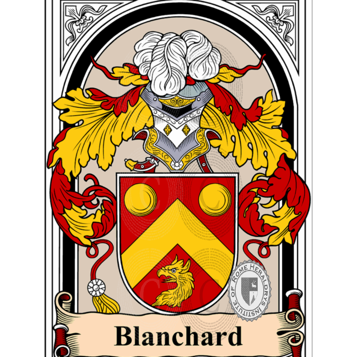 Escudo de la familiaBlanchard
