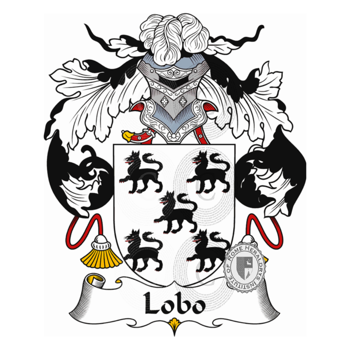 Coat of arms of familyLobo