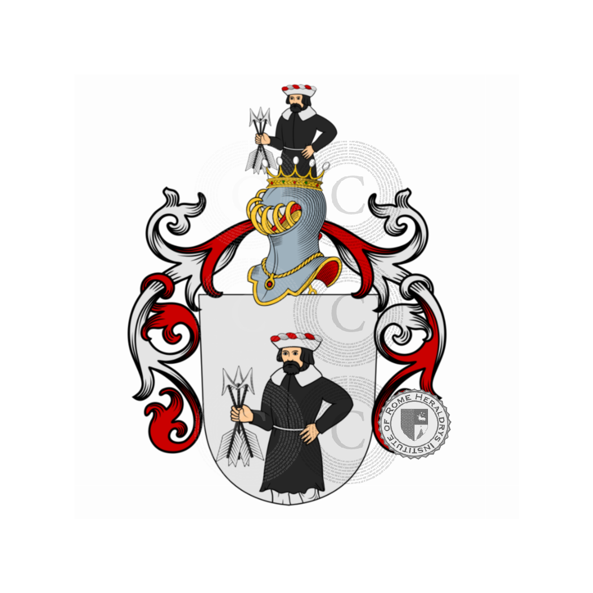 Wappen der FamilieSchwarzmann, Melander,Schwarzmann von Schwarzenthal