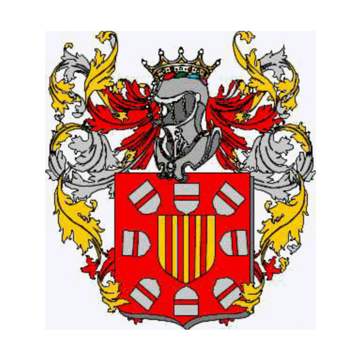 Escudo de la familiaAyerbo d'Aragona