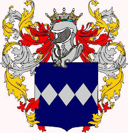 Wappen der Familie Caccialupi Olivieri Parteguelfa