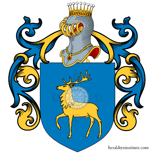 Coat of arms of family Del Cervo