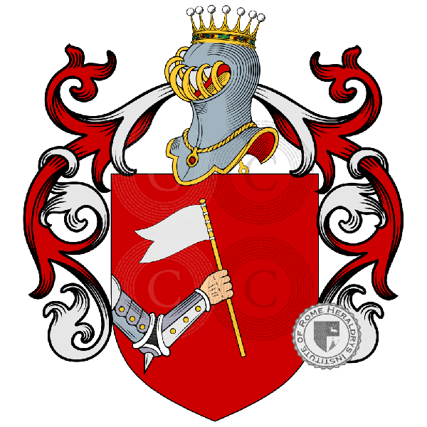 Coat of arms of family Zattaglia