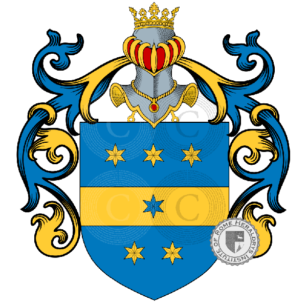 Wappen der Familie Dianameloni