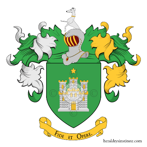 Coat of arms of family Castrolla