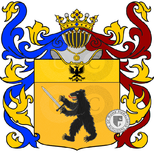 Escudo de la familia CADOLINGI  Conti Di Pistoia  964-1113