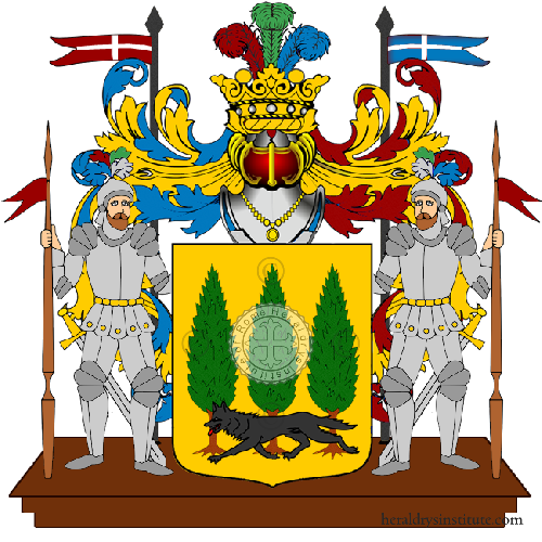 Coat of arms of family Trevino