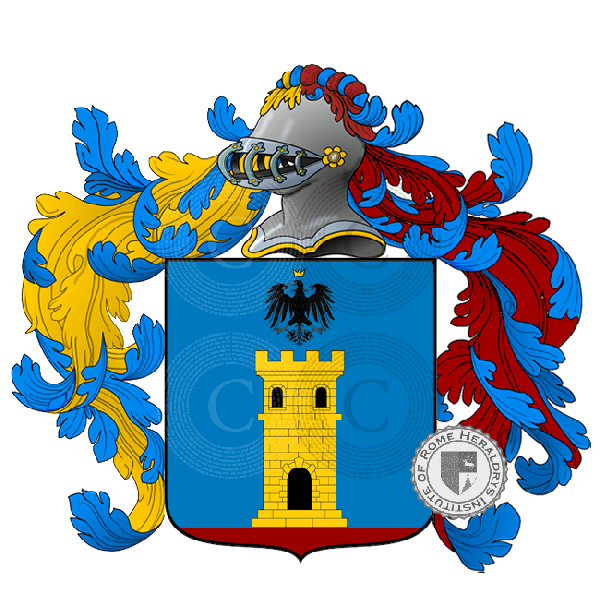 Coat of arms of family Pispisa English