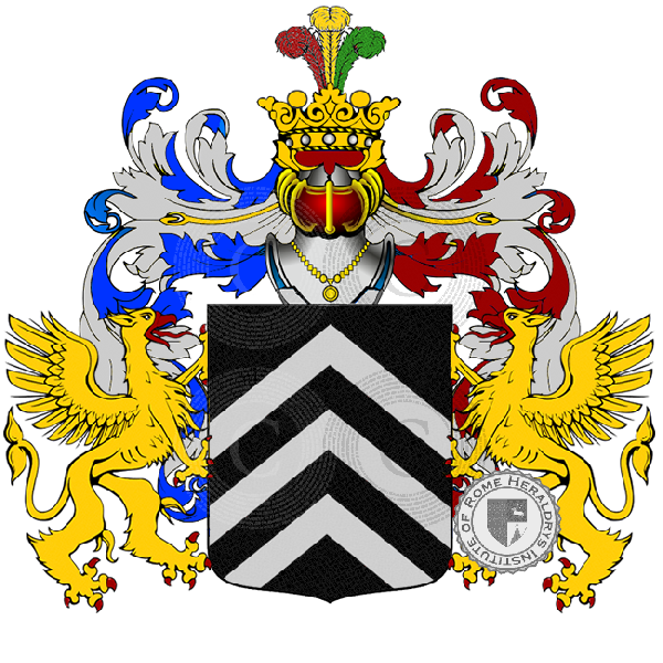 Coat of arms of family taddei cascia