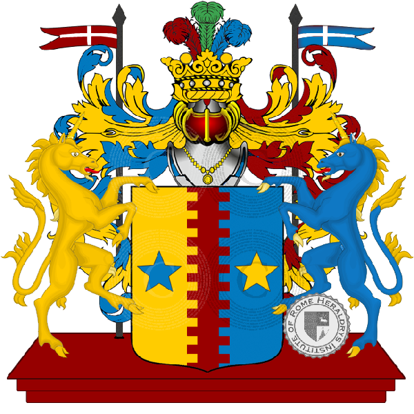 Coat of arms of family bettini villanuova