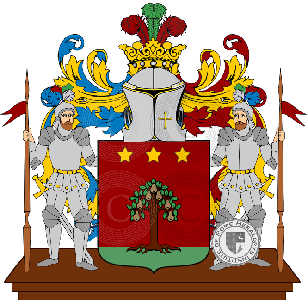 Coat of arms of family pissetti