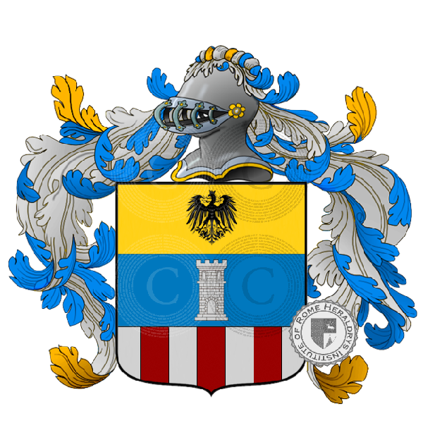 Coat of arms of family candiano piemonte