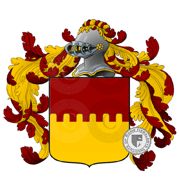 Coat of arms of family riccardi messina