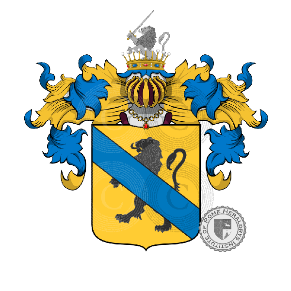Coat of arms of family Guerrieri Gonzaga