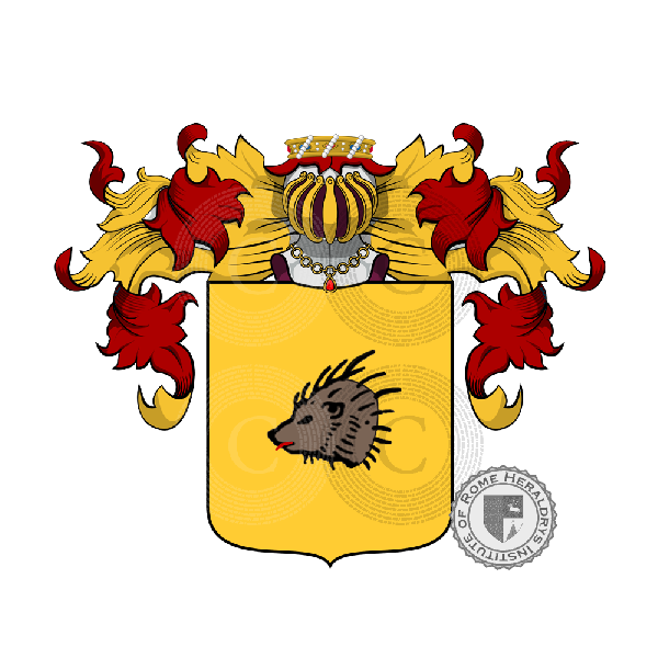 Escudo de la familia Riccio Lotteringi del Riccio