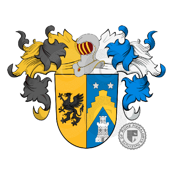 Coat of arms of family Jomini, Jommin, Jommi, Iommi