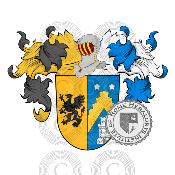 Coat of arms of family Jomini, Jommin, Jommi, Iommi