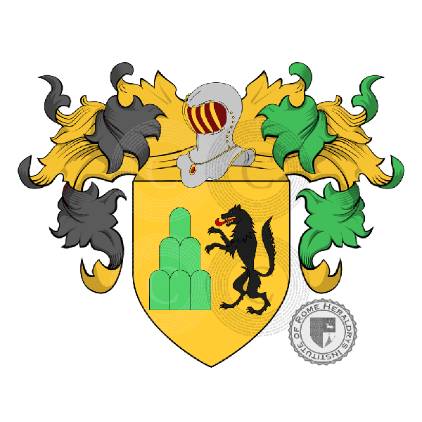 Coat of arms of family Lupi (Pisa)