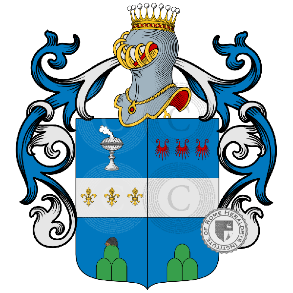 Coat of arms of family Tomassini Barbarossa