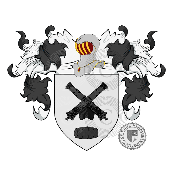 Coat of arms of family Gitton de La Ribellerie