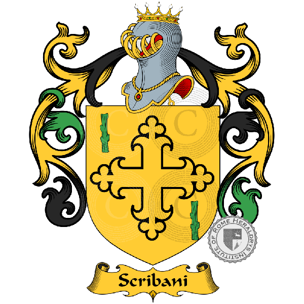 Escudo de la familia Scribani