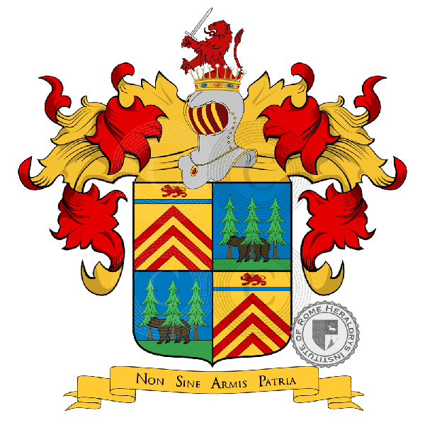 Coat of arms of family Albertoni