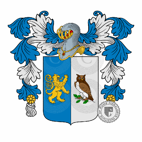 Escudo de la familia Minervini