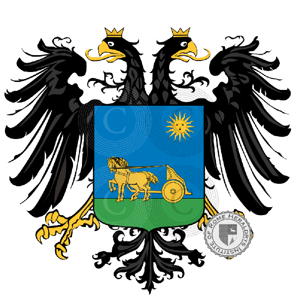 Coat of arms of family Carrozza