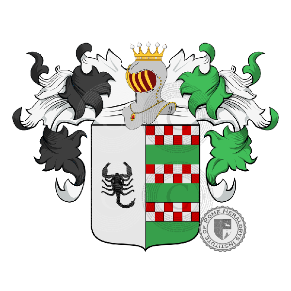 Coat of arms of family Barcelloni Corte