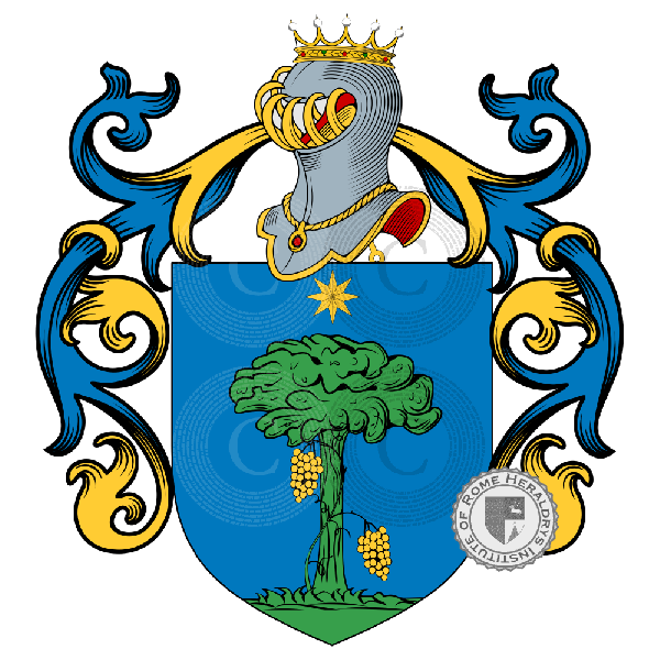 Coat of arms of family Battistini