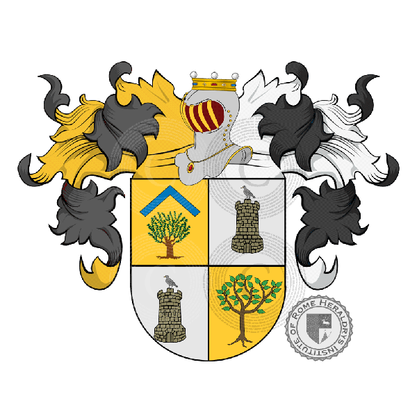 Coat of arms of family Olivar