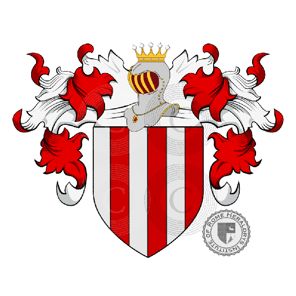 Coat of arms of family Fossetti