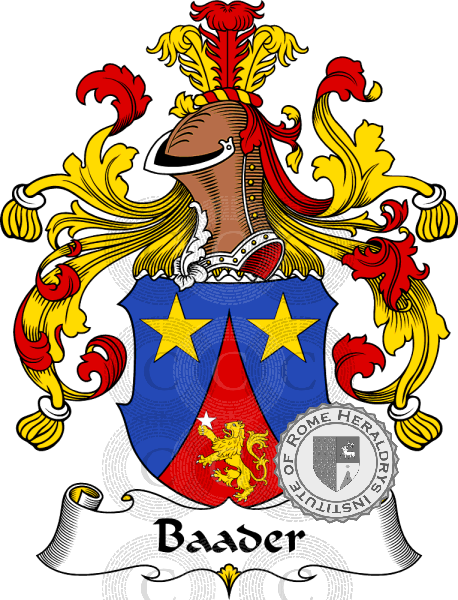 Coat of arms of family Baader