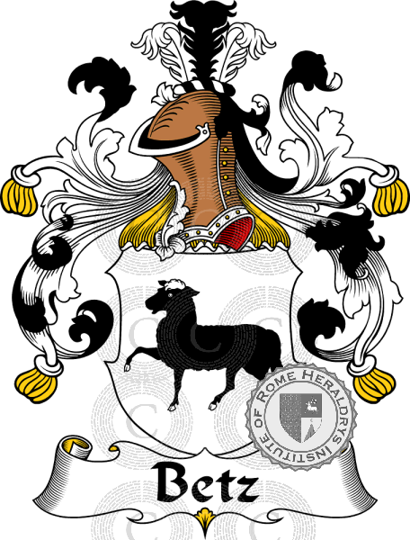 Coat of arms of family Betz