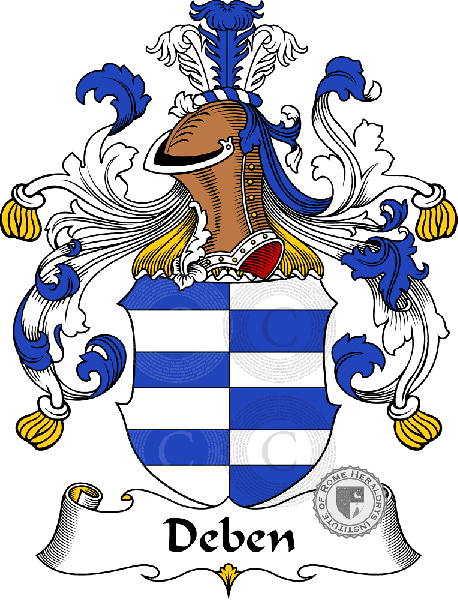 Coat of arms of family Deben