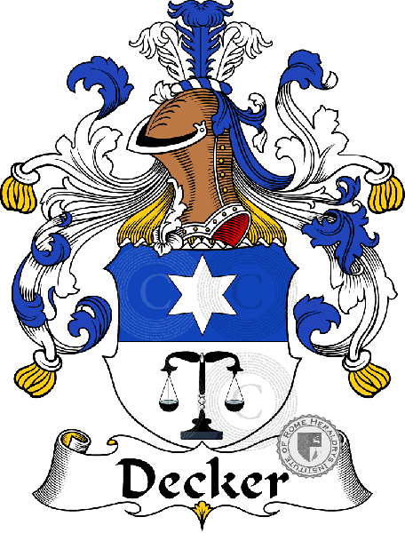 Coat of arms of family Decker