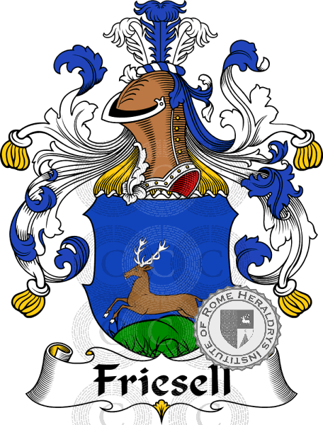 Coat of arms of family Friesell